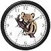 Koala on Branch - Koala Bear Animal Wall Clock by WatchBuddy Timepieces (Hunter Green Frame)