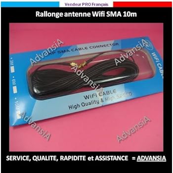 cable rallonge SMA antenne WIFI 10 metres [Appareils électroniques]