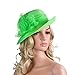 Pure Color 1920s Womens Summer Organza Bowler Sun Hat Derby Tea Party A267