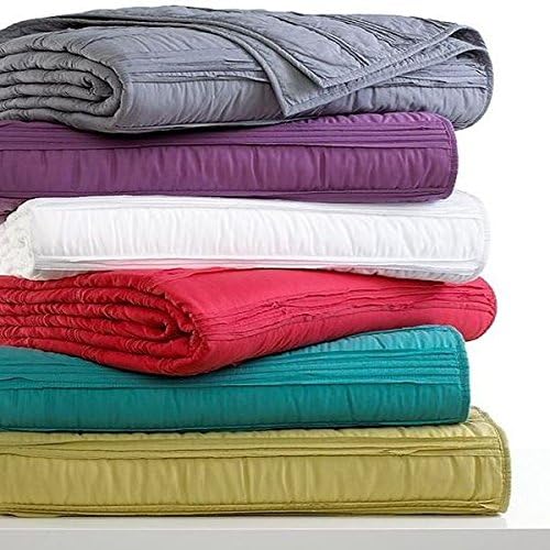 Bar lll Solid Ruffle Full / Queen Coverlet Teal