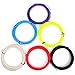 Kuman 3D printer Pen Filament Refills - PLA 1.75mm Filament Fun Sampler Pack of 20 Different Colors in 20 Foot Lengths-including 3D Sencils ebook (PLA Material)