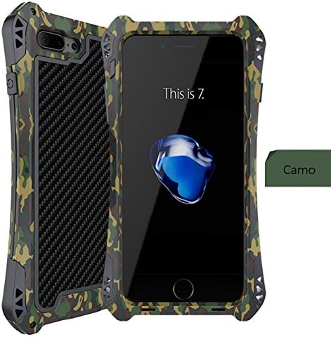 for iPhone 7 4.7 Outdoor Case Military Grade Drop Tested Water resistant Shockproof Dustproof Premium Aluminum Case 360 protective Heavy Duty Protection Stealth Navy Army Hunting Gorilla Glass (Camo)