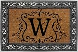 Outdoor Living : Monogram Coir Doormat Insert with Rubber Base Frame - W