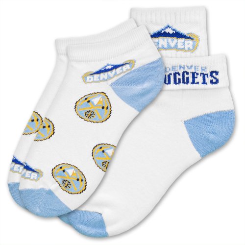 NBA Denver Nuggets Womens Socks, 2-Pack