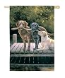 Dog Days Silk Reflections Garden Size Flag