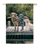 Dog Days Silk Reflections Garden Size Flag