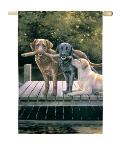 Dog Days Silk Reflections Garden Size Flag