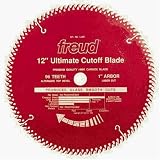 Freud LU85R010 10-Inch 80 Tooth ATB Ultimate Cut-Off Saw Blade with 5/8-Inch Arbor and PermaShield Coating