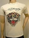 Ed Hardy Men kurzarm T-Shirt Tiger Face studs
