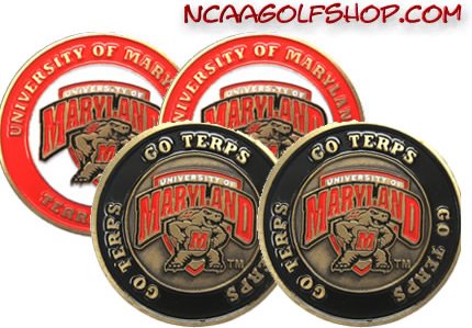Maryland Terrapins Golf Ball Markers