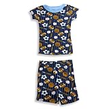 Tackle Me - Toddler Boys Short Sleeve Shortie Pajamas, Navy (Size 3T)