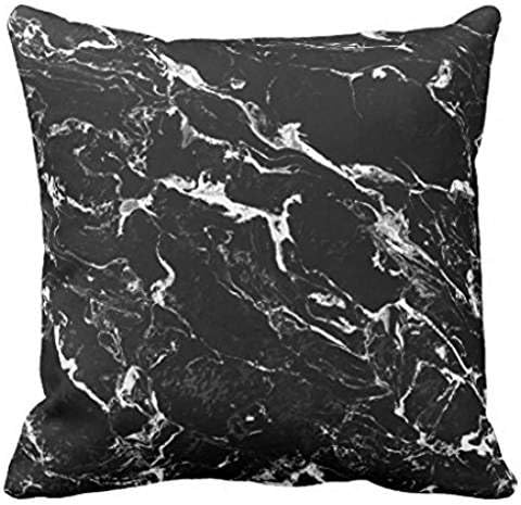 Black and white modern marble pattern throw pillowcase 16*16