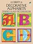 Decorative Alphabets: Stained Glass Pattern Book (Dover Craft Books) (Dover Stained Glass Instruction)