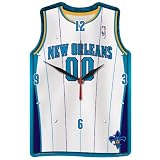 NBA New Orleans Hornets High Definition Clock ? Jersey Shaped