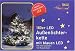 LED Lichterkette / 160 Birnen / innen + außen / blau
