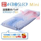 西川産業 <strong>送</strong>風敷きふとん エアロスリープ Mini 100×195cm ブルー KST2983095-B SA0011