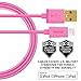 Hama Military Grade Lightning Cable, Apple MFi Certified, Gold Plated Connectors, 3ft Pink