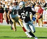 CHARLES WOODSON OAKLAND RAIDERS & TERRELL OWENS SAN FRANCISCO 49ERS 8X10 SPORTS ACTION PHOTO