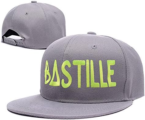 JIUWEI Bastille Band Logo Adjustable Snapback Embroidery Hats Caps - Grey