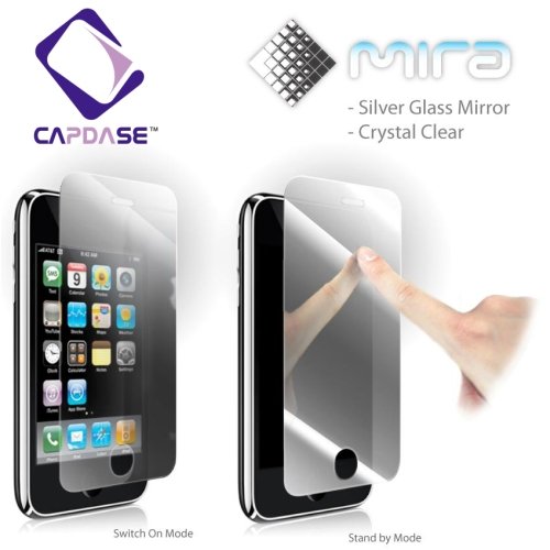 CAPDASE iPhone 3G & 3GS Professional Screen Guard mira 'Silver Glass Mirror' 「シルバー・ミラー」 液晶保護シート SPIH3G-M