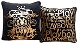 Playboy - 10263600 Crest - Coussin carré 100% polyester (Import Allemagne)
