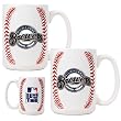 Milwaukee Brewers MLB 2pc Ceramic Gameball Mug Set - Primary Logo by Great American Products