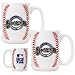 Milwaukee Brewers MLB 2pc Ceramic Gameball Mug Set - Primary Logo by Great American Products