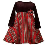 Infant Baby Girls Clothes Holiday Christmas RED PLAID Dress GOOD LAD 12M-24M