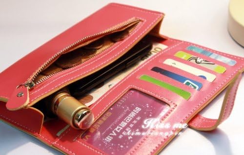 Big Mango Fashion Long Style Multi-purpose Envelope Cellphone Bag and Clutch Wallet with Inner Multiple Card Holders for Apple Iphone 4 4s Iphone 5 Iphone 5s 5c Samsung Galaxy S4 S3 HTC Blackberry MP3 Makeup Money HUAWEI with Belt Closure (Green)