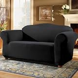 Stretch Pearson Slipcover Collection - Ebony