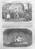 TOSS THE PANCAKE WELLINGTON SCHOOL,& SHIP IN WHIRLWIN  from Old antique victorian print