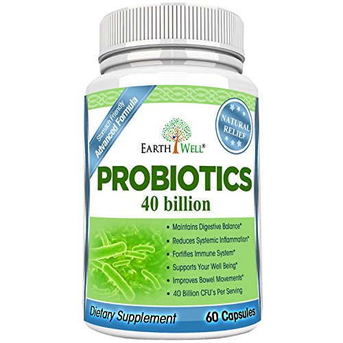 Earthwell 40 billion probiotic supplement for women, me…