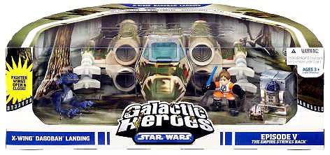 51ZmRF%2BrSlL Star Wars Clone Wars Heroes Cinema Scene Pack X Wing Vehicle (Degobah Deco)