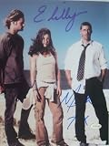 Lost Cast w/ Evangeline Lilly Matthew Fox & Josh Holloway 8x10 Signed Autographed Photo w/ Certificate of Authenticity