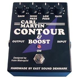 Carl Martin Contour Boost Effects Pedal Low High Pass Filter w Boost Built In Power Supply by Carl Martin
