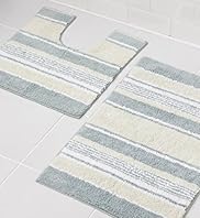 Delta Stripe Bath Pedestal Mats