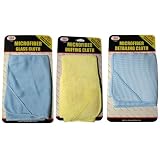 Review IIT  / 3 New Microfiber Towel Cleaning Cloth Auto Detail Car !