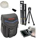 Digital Camera Deluxe Accessory Kit (Bag, Tripod, LCD Guard, Brush) for Canon A2000, A1000, SD1100, SD950, SD890, SD870, SD790, SD770