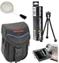 Digital Camera Deluxe Accessory Kit (Bag, Tripod, LCD Guard, Brush) for Canon A2000, A1000, SD1100, SD950, SD890, SD870, SD790, SD770
