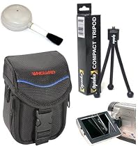 Digital Camera Deluxe Accessory Kit (Bag, Tripod, LCD Guard, Brush) for Canon A2000, A1000, SD1100, SD950, SD890, SD870, SD790, SD770