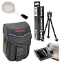 Digital Camera Deluxe Accessory Kit (Bag, Tripod, LCD Guard, Brush) for Canon A2000, A1000, SD1100, SD950, SD890, SD870, SD790, SD770