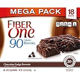 Fiber One Snacks Fiber One 90 Calorie Soft-Baked Bars Chocolate Fudge Brownie, 18-Bar Mega Pack, 32 oz.