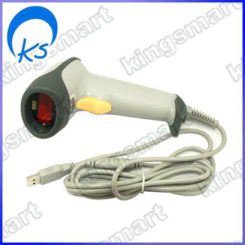 Wired Handheld USB Automatic Laser Barcode Scanner Reader With USB Cable