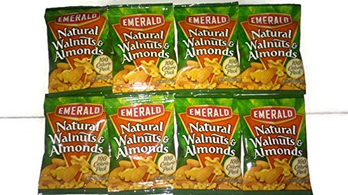 Emerald Natural Walnuts & Almonds 100 Calorie Pack .56oz (Pack of 8)