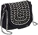 Buffalo 110663 BAG 601223 PU BLACK 01, Damen Schultertaschen, 21x7x20
