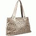 Large Animal Print Patent Leather Handbag