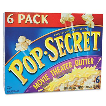Pop Secret Movie Theater Butter Popcorn 6 pk 21 oz