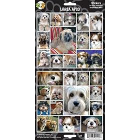 Pet Qwerks S27 Lhasa Apso Dog Sticker