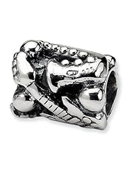 Sterling Silver Violin,Guitar & Saxophone Charm Bead Fits Pandora Chamilia Biagi Bracelet