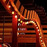 IMAGE OF LIGHT STRING, SUSPENDED,MED BASE,24IN,BK,100' SET